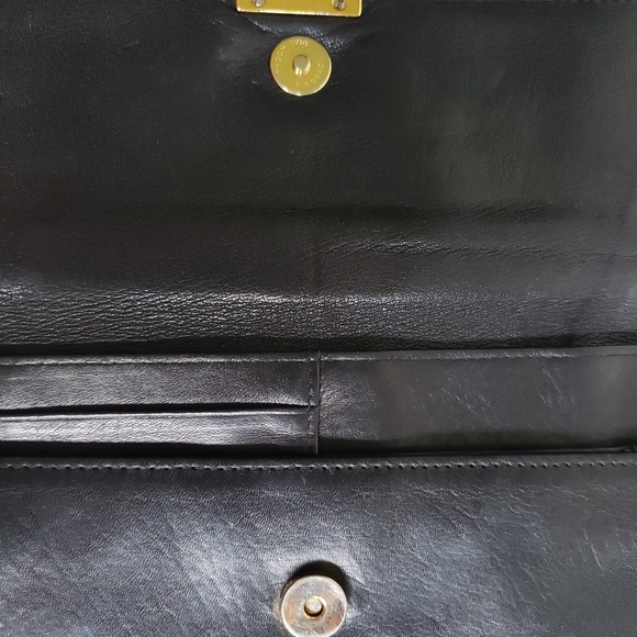 Perlina Black Leather Wallet Cross Body Bag - Picture 9 of 9